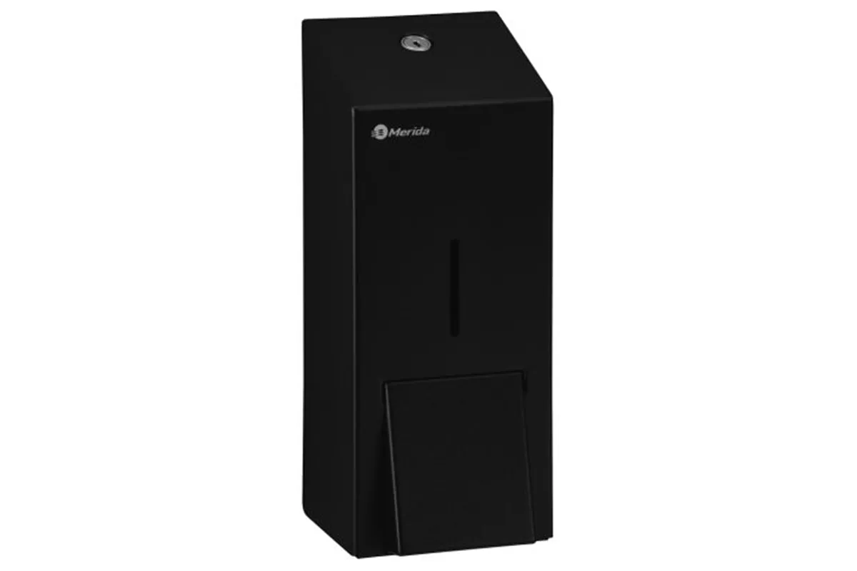 Dozownik mydła w płynie MERIDA STELLA BLACK LINE MAXI, pojemność zbiornika 800 ml, czarny
 Merida DSC106