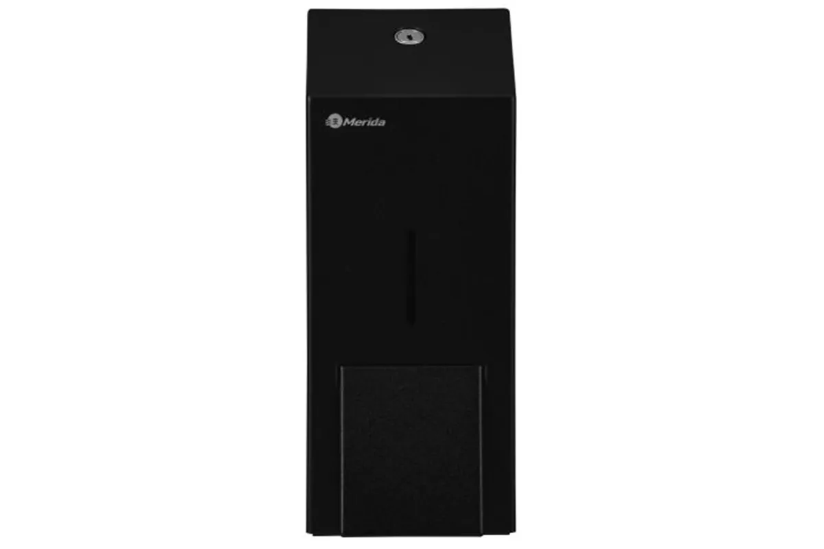 Dozownik mydła w płynie MERIDA STELLA BLACK LINE MAXI, pojemność zbiornika 800 ml, czarny
 Merida DSC106