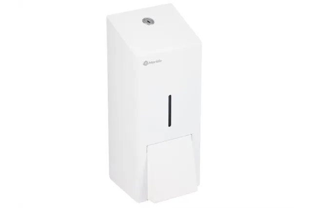 Dozownik mydła w płynie MERIDA STELLA WHITE LINE MAXI, pojemność zbiornika 800 ml, biały
 Merida DSB107