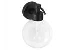 Dozownik mydła w płynie z pojemnikiem w kształcie kuli naścienny MERIDA STELLA BLACK LINE, zbiornik 150ml, czarny
 DLC101