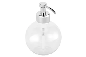 Dozownik mydła z pojemnikiem w kształcie kuli stojący, pojemność zbiornika 150 ml, chromowany mosiądz
 Merida DLV102