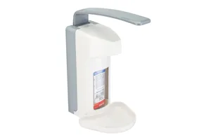 Dozownik z przyciskiem łokciowym na wkłady 500 ml, z tacką ociekową, tworzywo ABS
 Merida D9PT