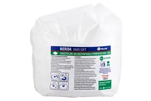 Chusteczki nasączone do dezynfekcji rąk i powierzchni MERIDA VADO SOFT, wkład do wiadra 3 l, rolka 44,5 m, 445 listków
 UMD511