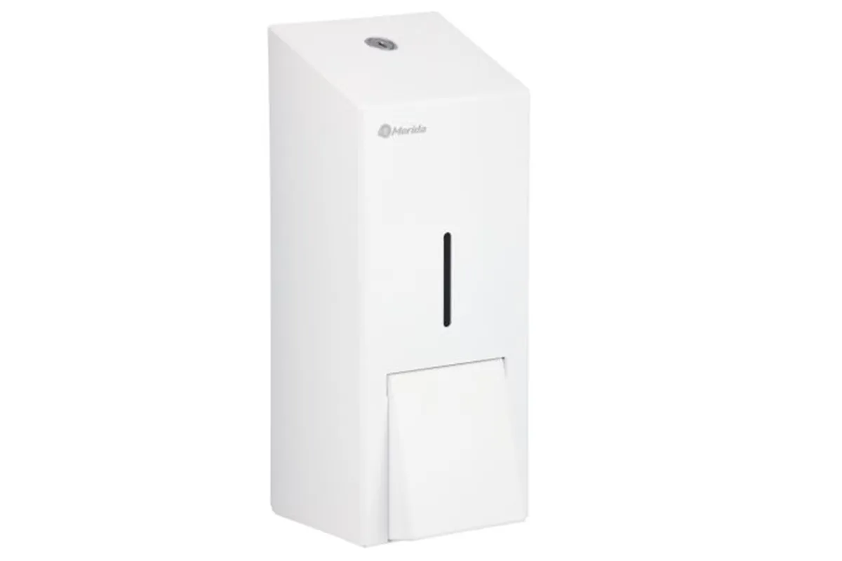 Dozownik mydła w pianie MERIDA STELLA WHITE LINE MAXI na jednorazowe wkłady 700 g, biały
 Merida DSB207