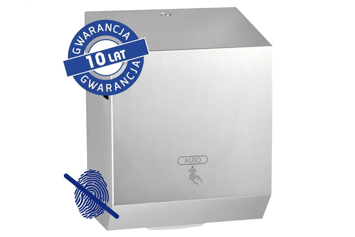 Automatyczny podajnik ręczników w rolach MERIDA STELLA Anti-FingerPrint AUTOMATIC MAXI, stal matowa z powłoką AFP
 CSM573
