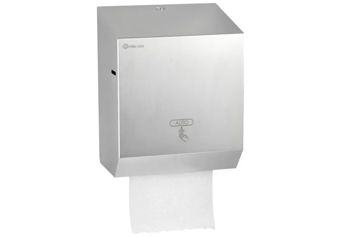Automatyczny podajnik ręczników w rolach MERIDA STELLA Anti-FingerPrint AUTOMATIC MAXI, stal matowa z powłoką AFP
 CSM573