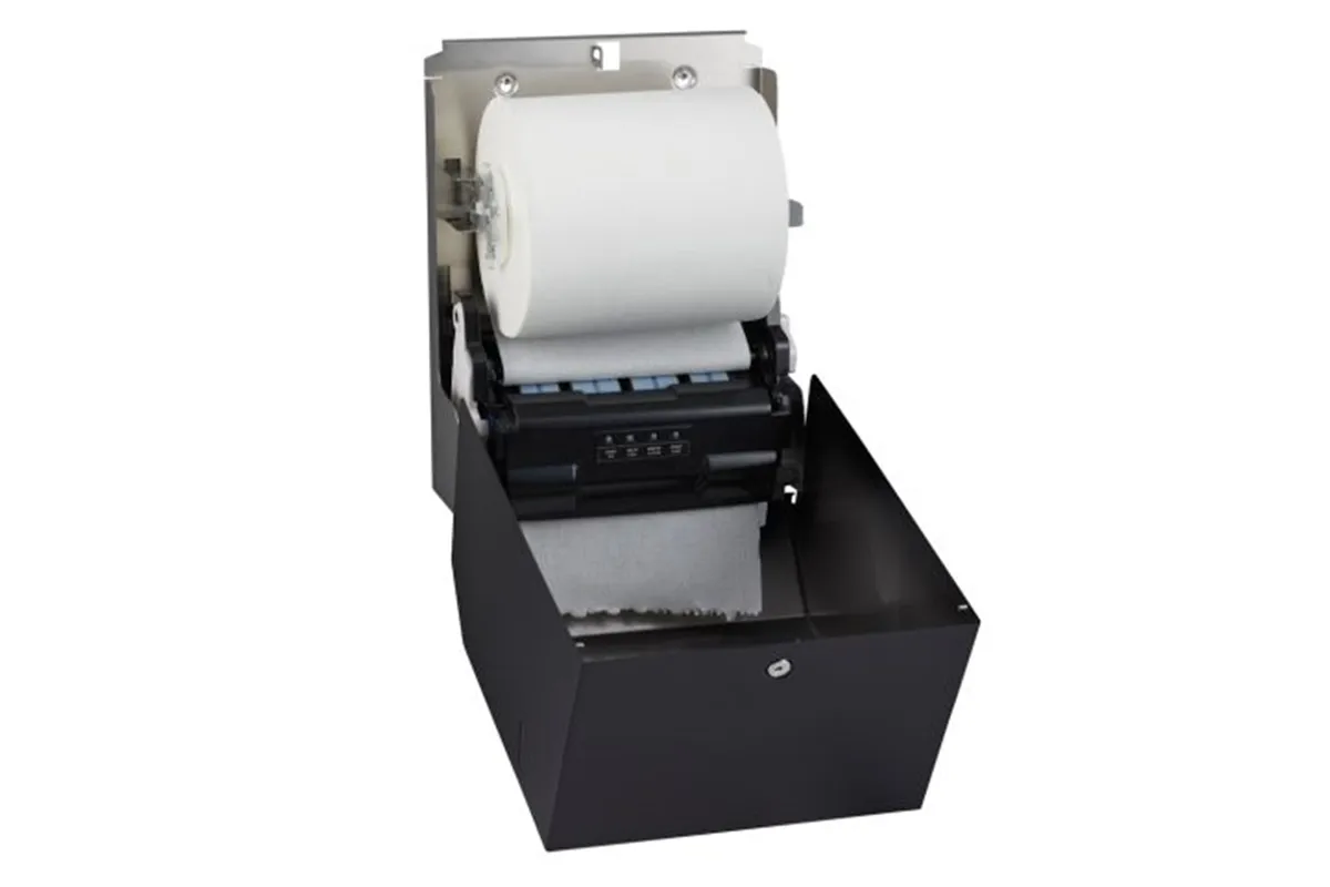 Automatyczny bezdotykowy podajnik ręczników papierowych w rolach MERIDA STELLA BLACK LINE AUTOMATIC MAXI, czarny
 Merida CSC503