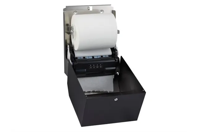 Automatyczny bezdotykowy podajnik ręczników papierowych w rolach MERIDA STELLA BLACK LINE AUTOMATIC MAXI, czarny
 Merida CSC503