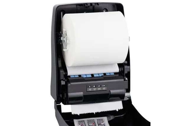 Automatyczny bezdotykowy podajnik ręczników papierowych w roli MERIDA ONE AUTOMATIC MAXI, tworzywo ABS, czarny
 Merida CEC501