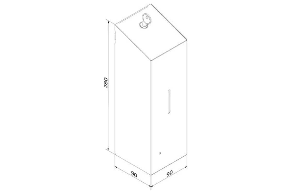 Bezdotykowy automatyczny dozownik mydła w pianie MERIDA STELLA AUTOMATIC SLIM WHITE LINE na wkłady 800ml biały
 DSB220