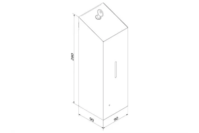 Bezdotykowy automatyczny dozownik mydła w pianie MERIDA STELLA AUTOMATIC SLIM WHITE LINE na wkłady 800ml biały
 DSB220