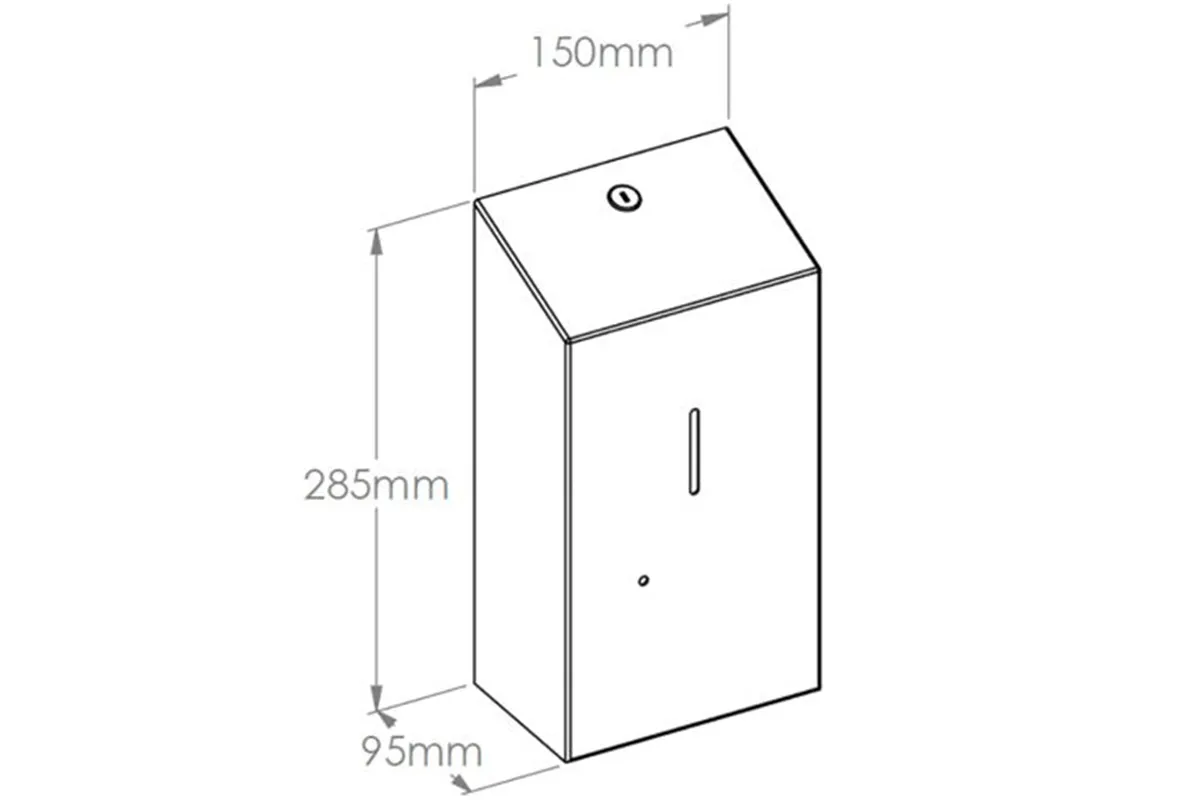 Bezdotykowy automatyczny dozownik mydła w płynie MERIDA STELLA AUTOMATIC AntiFingerPrint  1000ml stal matowa powłoka AFP
 DSM17