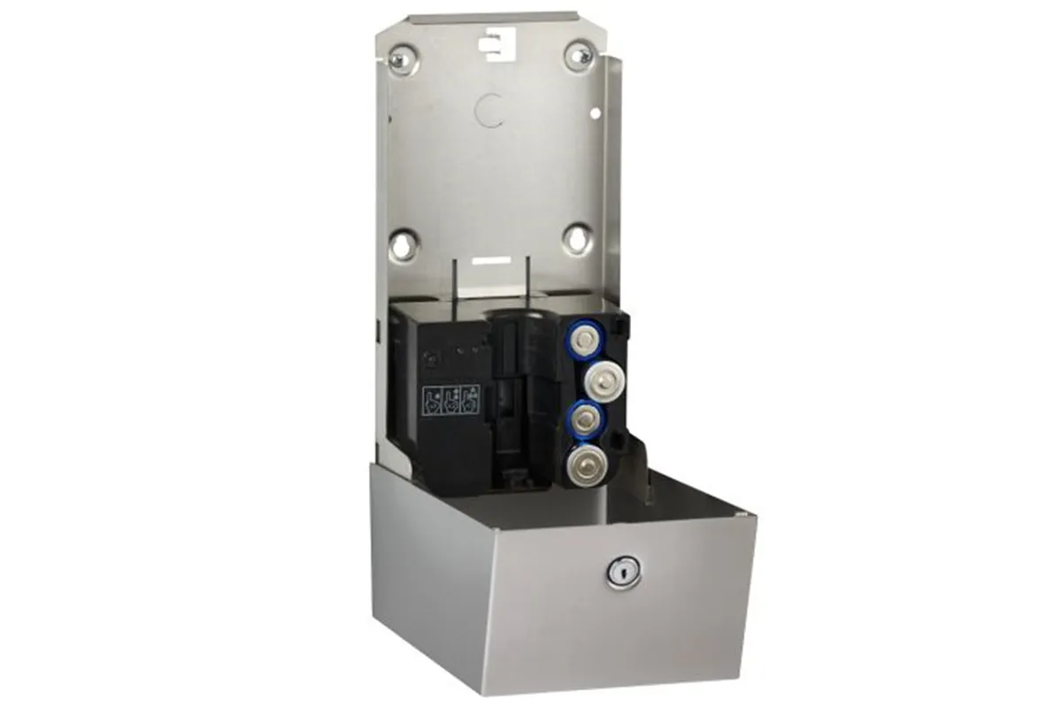 Bezdotykowy automatyczny dozownik mydła w płynie MERIDA STELLA AUTOMATIC AntiFingerPrint  1000ml stal matowa powłoka AFP
 DSM17