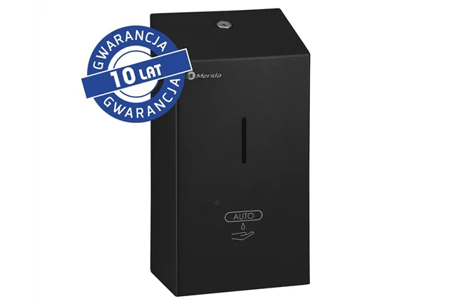 Bezdotykowy automatyczny dozownik mydła w płynie MERIDA STELLA BLACK LINE AUTOMATIC, pojemność zbiornika 1000 ml, czarny
 DSC10