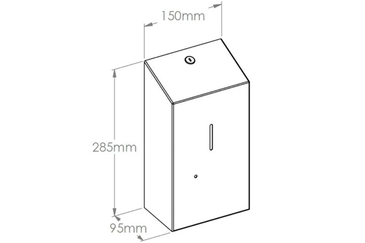 Bezdotykowy automatyczny dozownik mydła w płynie MERIDA STELLA WHITE LINE AUTOMATIC, pojemność zbiornika 1000 ml, biały
 DSB109