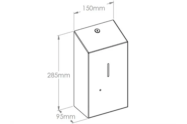 Bezdotykowy automatyczny dozownik mydła w płynie MERIDA STELLA WHITE LINE AUTOMATIC, pojemność zbiornika 1000 ml, biały
 DSB109