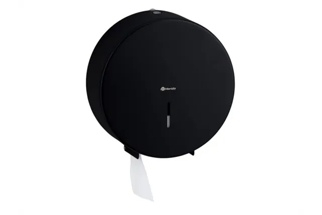 Pojemnik na papier toaletowy MERIDA STELLA BLACK LINE MAXI, średnica papieru do 23 cm, czarny
 Merida BSC104