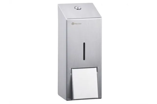 Dozownik mydła w pianie MERIDA STELLA Anti-FingerPrint MAXI na wkłady 700g pompka spieniająca stal matowa z powłoką AFP
 DSM276