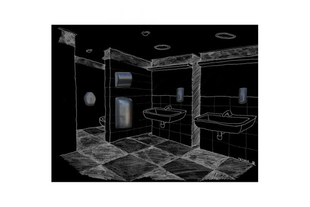 Pojemnik na papier toaletowy MERIDA UNIQUE GLAMOUR BLACK LINE
 Merida BUH219