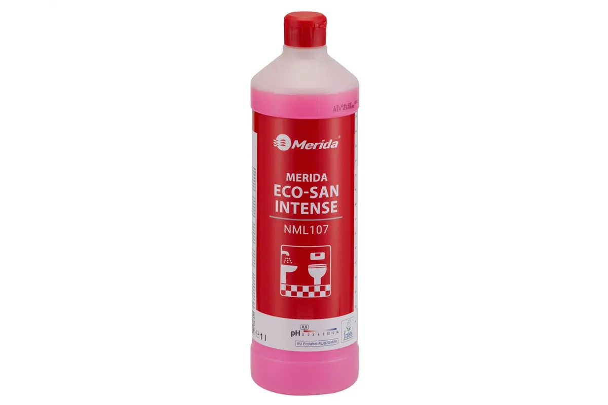 MERIDA ECO-SAN INTENSE, ekologiczny środek do gruntownego mycia sanitariatów, butelka 1 l, ECOLABEL
 Merida NML107