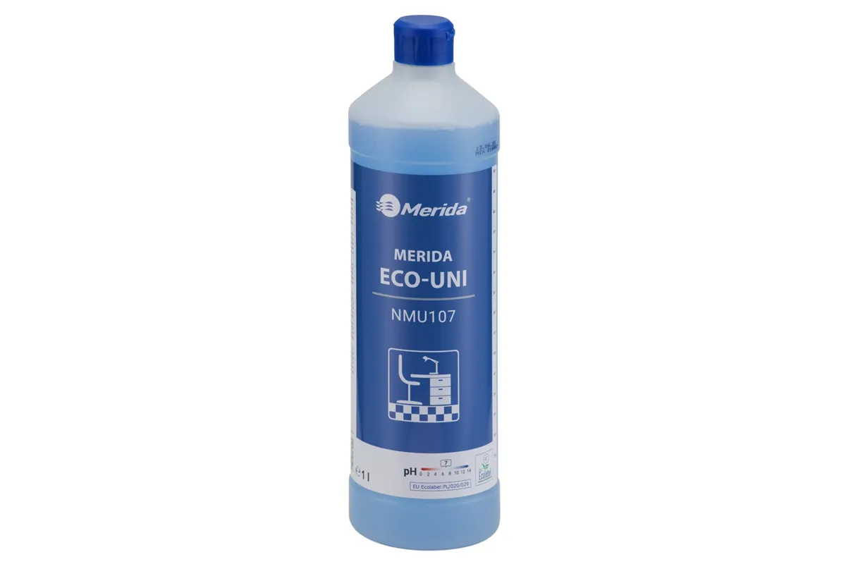 MERIDA ECO-UNI, ekologiczny, uniwersalny środek czyszczący, butelka 1 l, ECOLABEL
 Merida NMU107