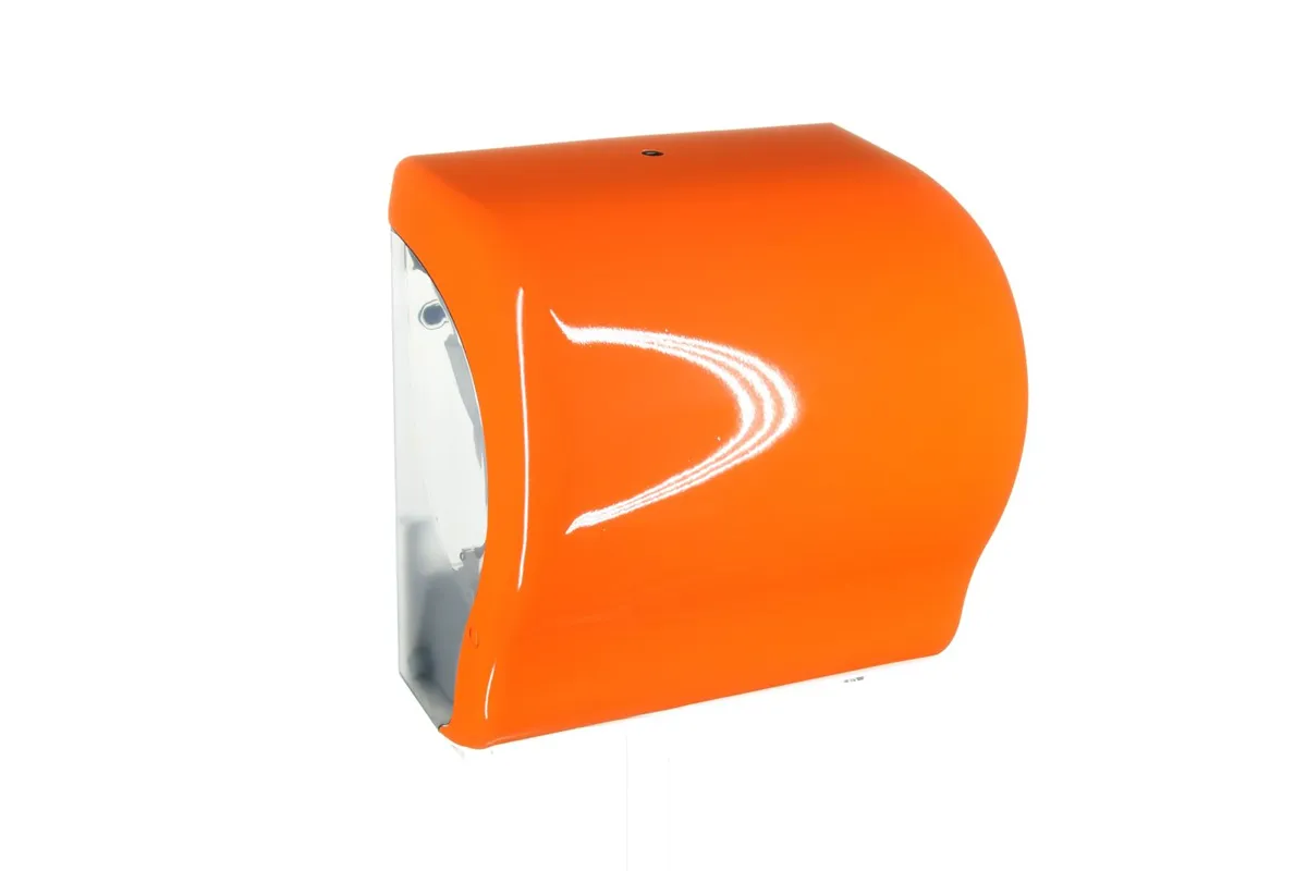 Mechaniczny podajnik ręczników w rolach MERIDA UNIQUE LUX CUT ORANGE SPARK LINE
 Merida CUO351