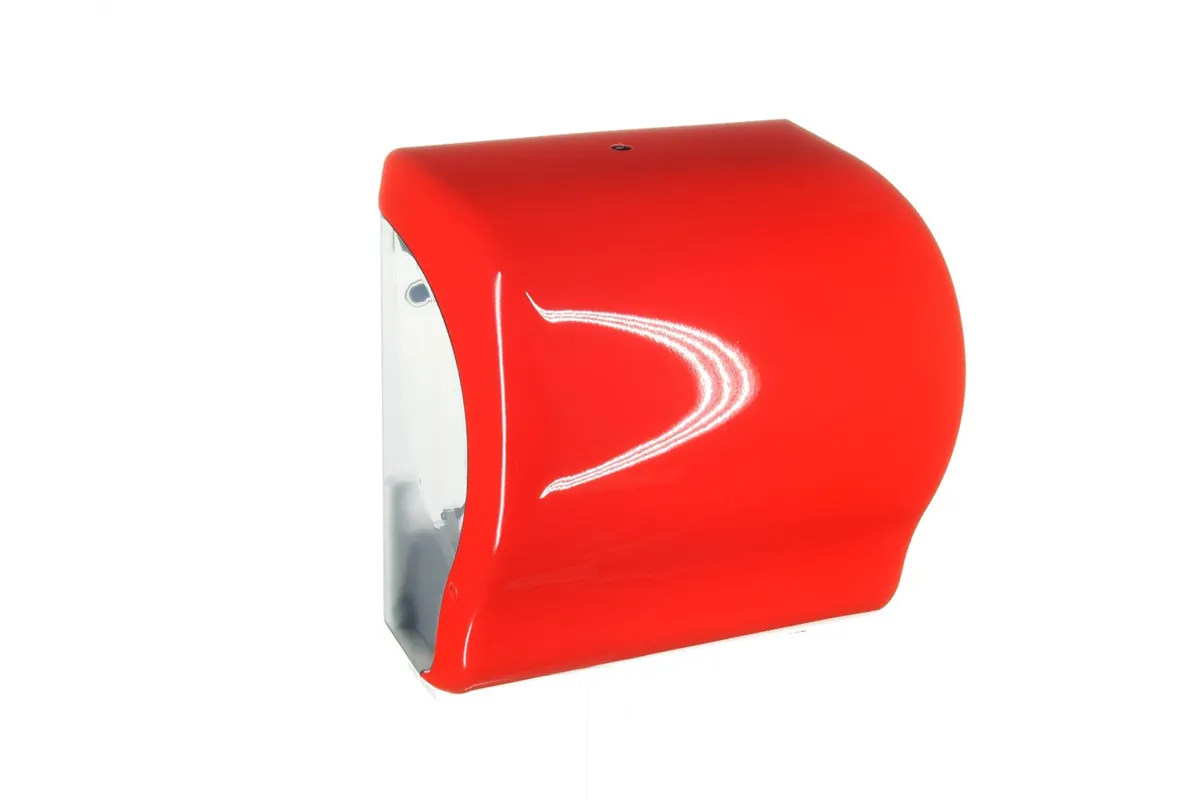Mechaniczny podajnik ręczników w rolach MERIDA UNIQUE LUX CUT RED SPARK LINE
 Merida CUR351