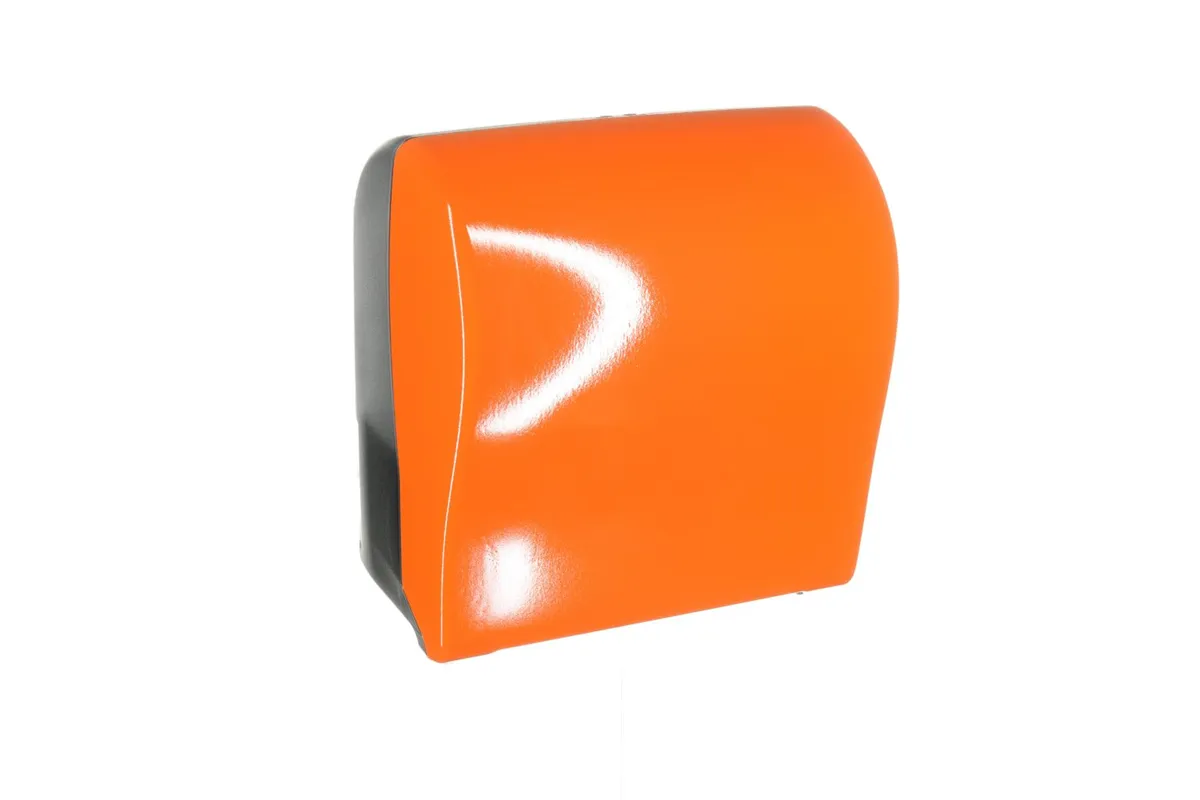 Mechaniczny podajnik ręczników w rolach MERIDA UNIQUE SOLID CUT ORANGE SPARK LINE
 Merida CUO352
