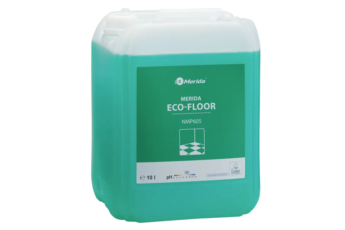 MERIDA ECO-FLOOR, ekologiczny środek do mycia podłóg wodoodpornych, kanister 10 l, ECOLABEL
 Merida NMP605