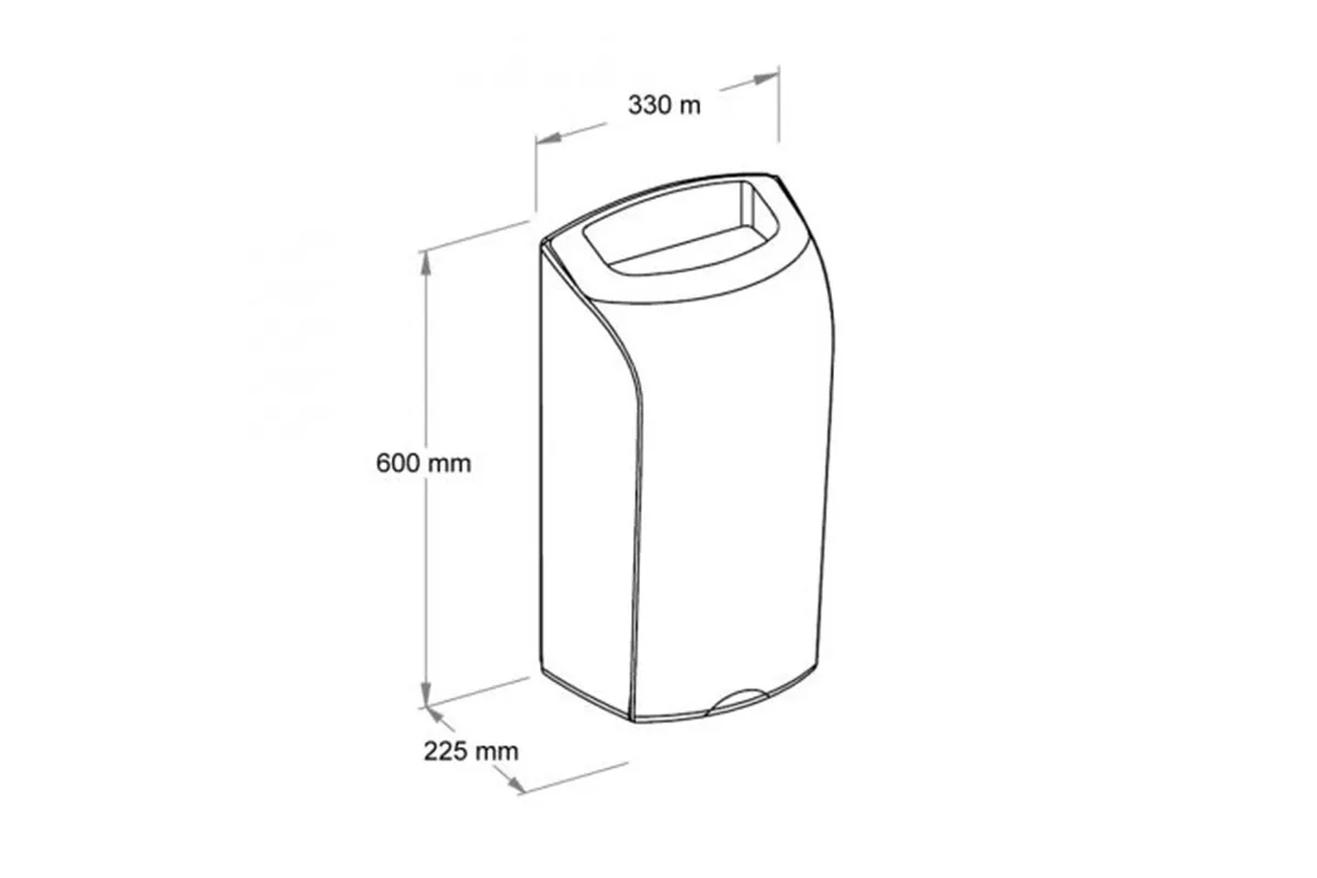 Kosz otwarty wiszący 40 l MERIDA UNIQUE SILVER SPARK LINE
 Merida KUS151