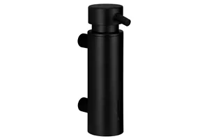Dozownik mydła w płynie mocowany do ściany MERIDA STELLA BLACK LINE, pojemność zbiornika 300 ml, czarny
 Merida DSC112