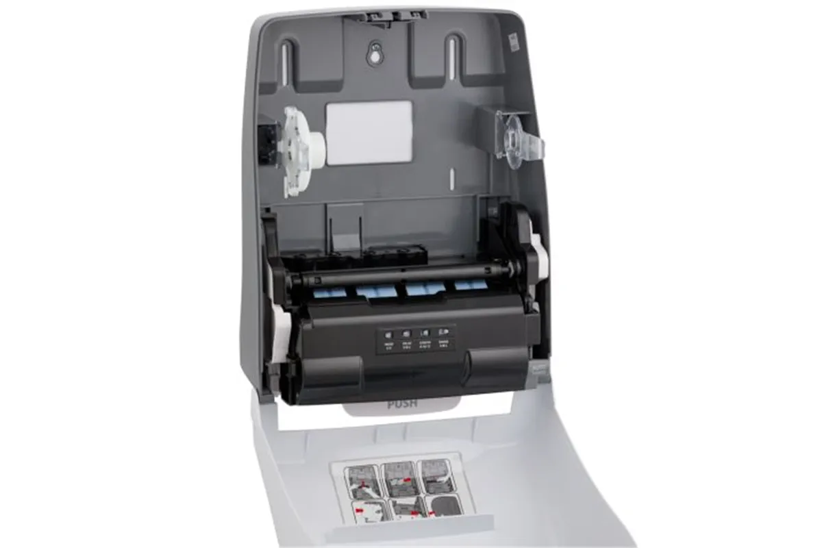 Automatyczny bezdotykowy podajnik ręczników papierowych w rolach MERIDA ONE AUTOMATIC MAXI, tworzywo ABS, biały
 Merida CEB501