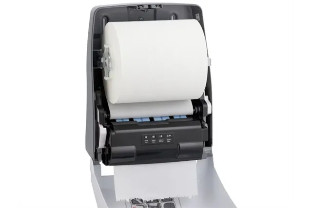 Automatyczny bezdotykowy podajnik ręczników papierowych w rolach MERIDA ONE AUTOMATIC MAXI, tworzywo ABS, biały
 Merida CEB501