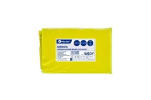 Worki na śmieci MERIDA, 110 x 110 cm, pojemność 240 l, paczka 10 szt., ŻÓŁTE, LDPE
 Merida W60Y