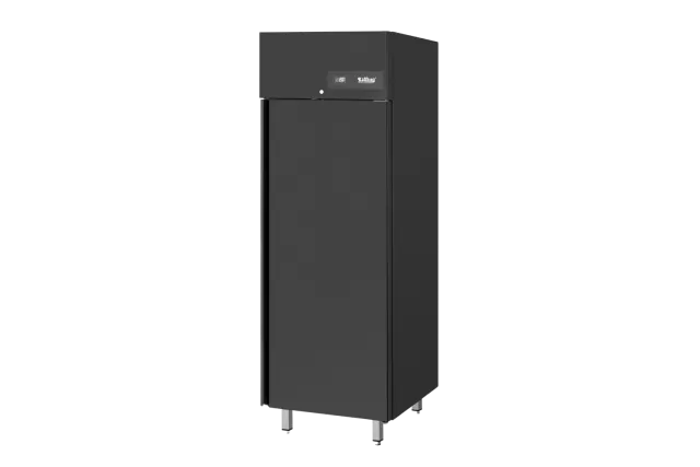 Szafa mroźnicza 1-drzwiowa stal w kolorze czarnym GN 2/1 650 L 7,65 kW 695x810x202 Linia 650 AHK MT065S 001 Rilling