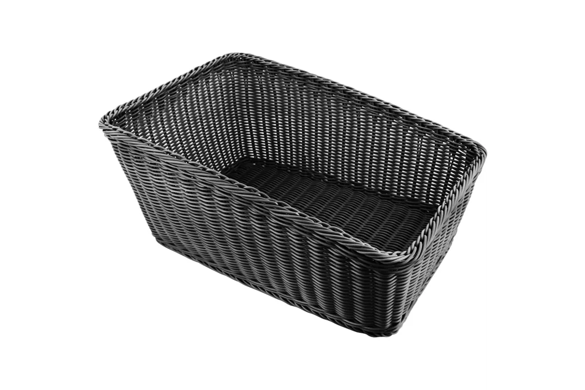 Kosz bufetowy na pieczywo, czarny, 290x440 mm Stalgast 361208