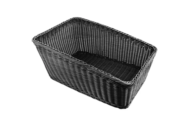 Kosz bufetowy na pieczywo, czarny, 290x440 mm Stalgast 361208
