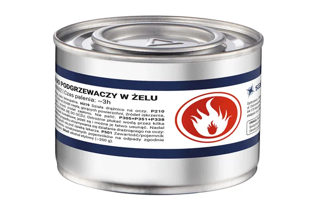 Paliwo do podgrzewaczy (w żelu), karton (48 szt) Stalgast 430048