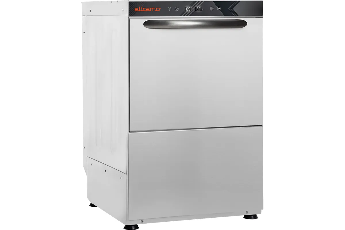 Zmywarka uniwersalna HERA z dozownikami detergentów, pompą zrzutową… i zmękczaczem, P 5,6 kW Elframo 802457