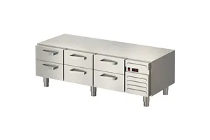 Podstawa chłodnicza, linia "700",  1600x650x600 mm, 6 szuflad GN 1/1 Stalgast 887137