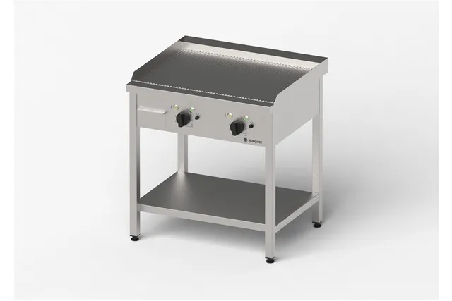 Płyta grillowa elektryczna, ryflowana, Gredil, 800x700x850 mm, P 8.1 kW, U 400 V Gredil 977312