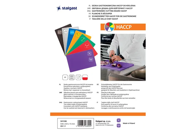 Deska do krojenia, fioletowa, HACCP, GN 1/1 Stalgast 341538