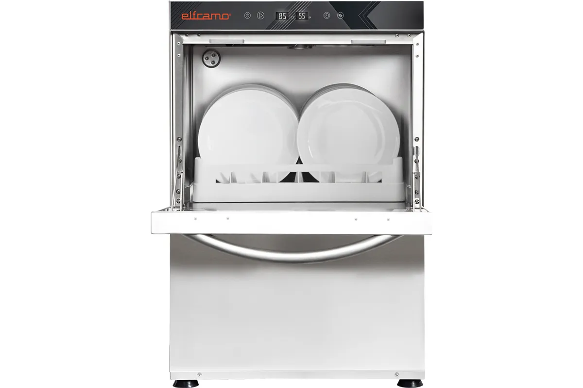 Zmywarka uniwersalna HERA z dozownikami detergentów, pompą zrzutową… i zmękczaczem, P 5,6 kW Elframo 802457