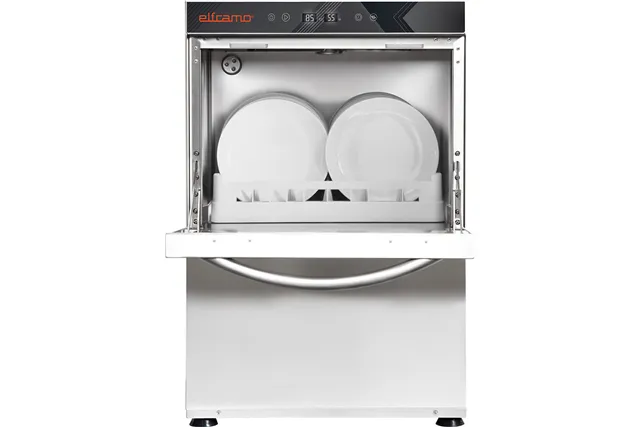 Zmywarka uniwersalna HERA z dozownikami detergentów, pompą zrzutową… i zmękczaczem, P 5,6 kW Elframo 802457