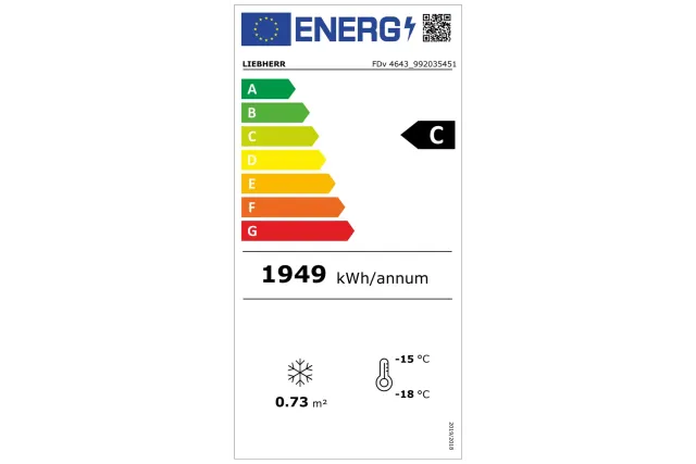 Zamrażarka do promocji sprzedaży z wymuszonym obiegiem powietrza z wentylatorem 461 l 195,7x67x73cm Liebherr FDv4643