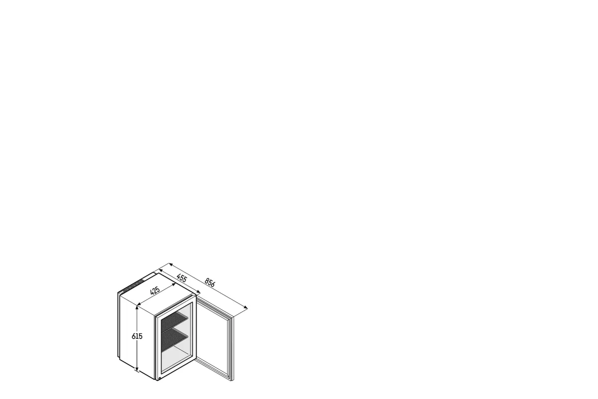 Witryna chłodnicza z 4 otworami 44 l 61,2x42,5x45cm Liebherr FKv 503