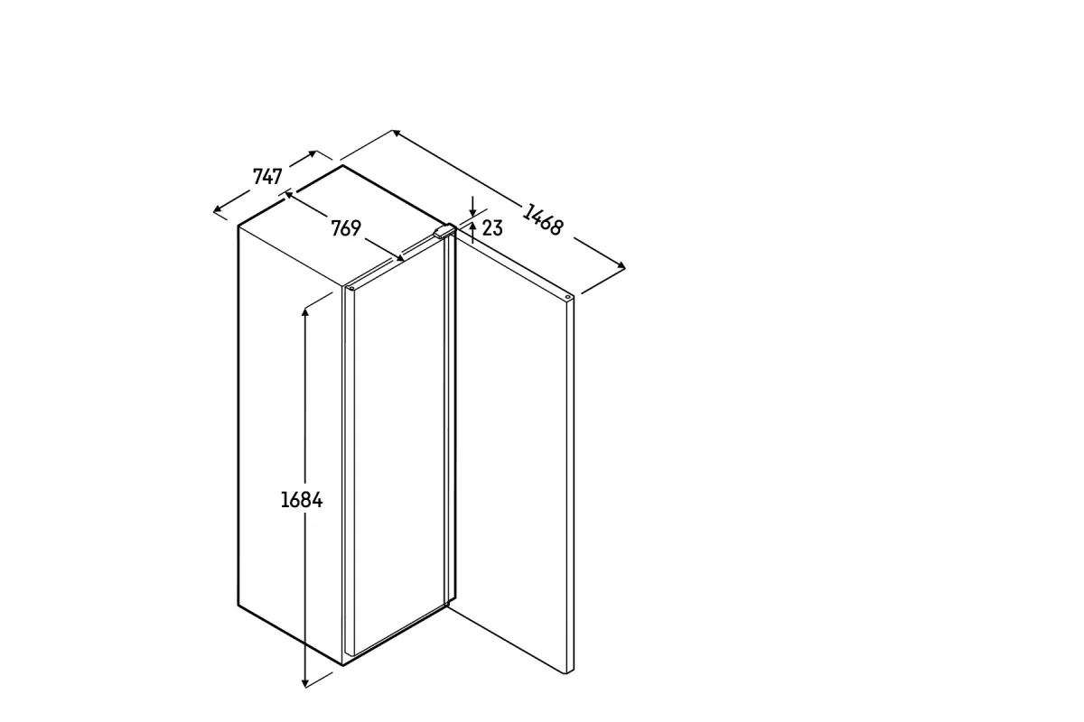Chłodziarka z chłodzeniem obiegowym 569 l 168,4x74,7x76,9 cm LED drzwi przeszklone Liebherr MRFvd 5511