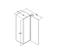 Chłodziarka z chłodzeniem obiegowym 569 l 168,4x74,7x76,9 cm LED drzwi przeszklone Liebherr MRFvd 5511