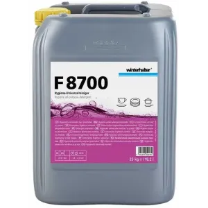 Winterhalter F8700 – uniwersalny detergent higieniczny do zmywarek przemysłowych, do twardej wody, 25 kg
