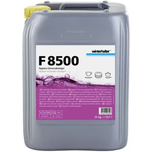 Winterhalter F8500 – uniwersalny detergent higieniczny do zmywarek przemysłowych, aktywny chlor, 25 kg